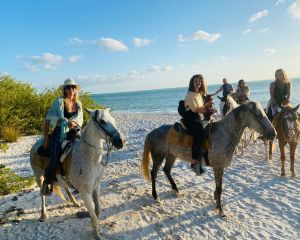 Vitamin Sea Beach retreat program is horseback riding